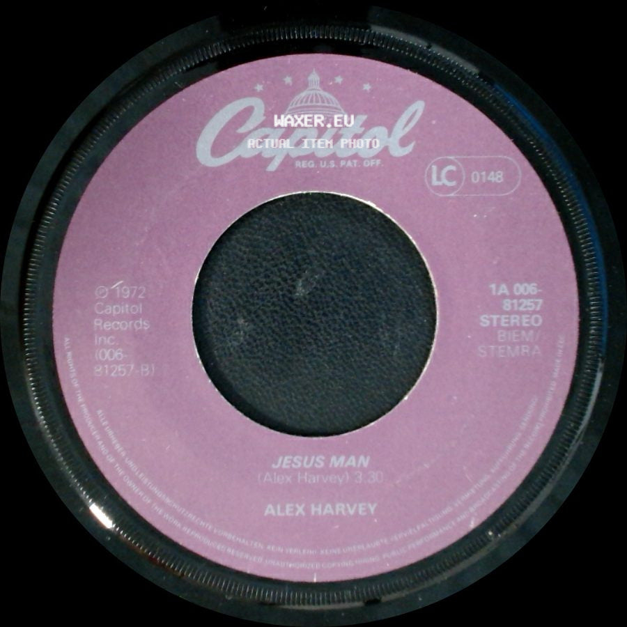 Alex Harvey - To Make My Life Beautiful / Jesus Man side B
