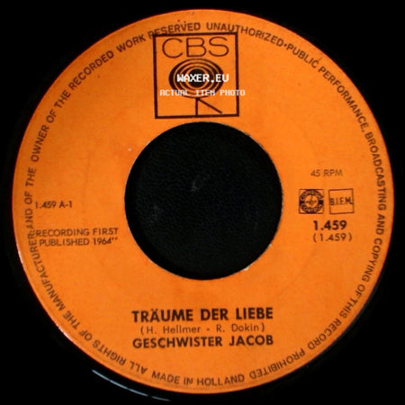 Geschwister Jacob - So Einen Boy / Träume Der Liebe side B
