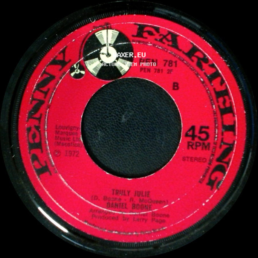 Daniel Boone - Truly Julie / Beautiful Sunday side A