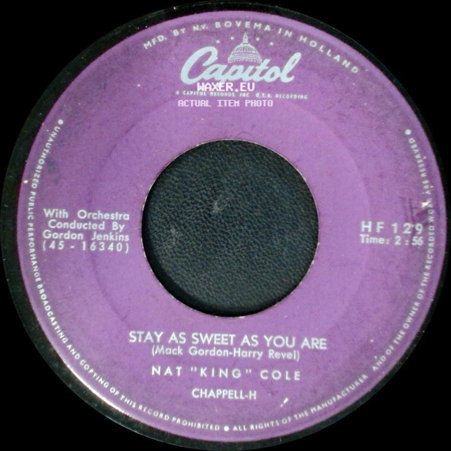 Nat "King" Cole - Stay As Sweet As You Are / When I Fall In Love side A