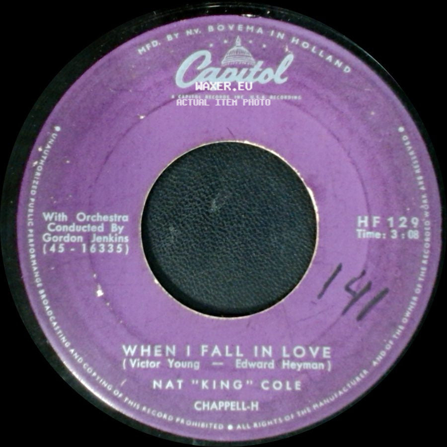 Nat "King" Cole - Stay As Sweet As You Are / When I Fall In Love side B