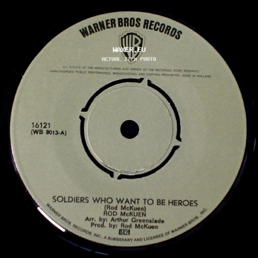 Rod Mckuen - Soldiers Who Want To Be Heroes / Three side A