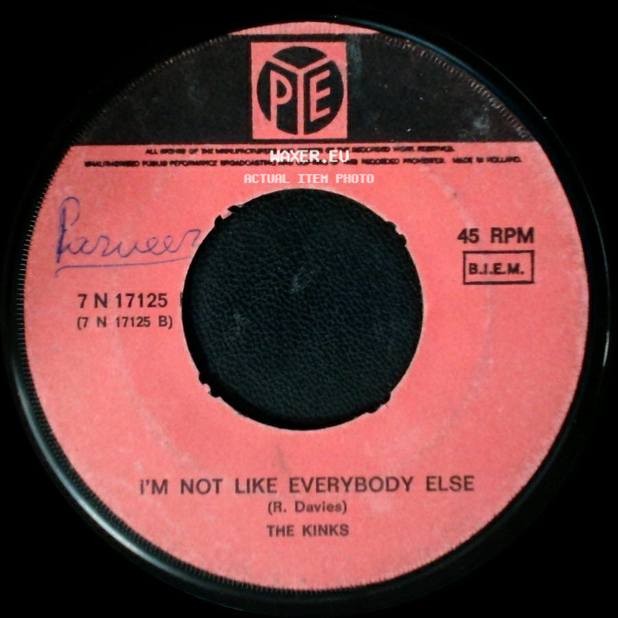 The Kinks - Sunny Afternoon / I'm Not Like Everybody Else side B