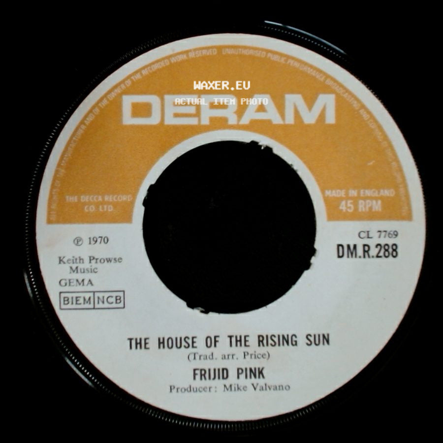 Frijid Pink - Drivin' Blues / The House Of The Rising Sun side B