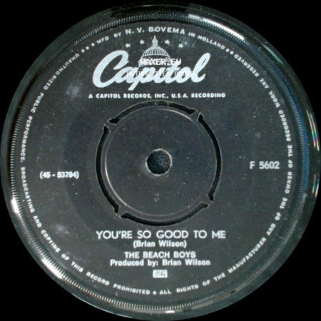 The Beach Boys - You're So Good To Me / Sloop John B side A
