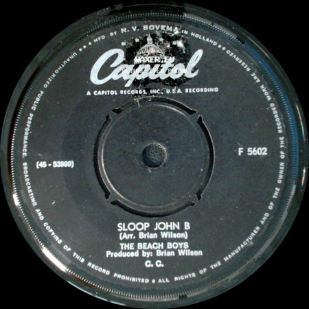 The Beach Boys - You're So Good To Me / Sloop John B side B