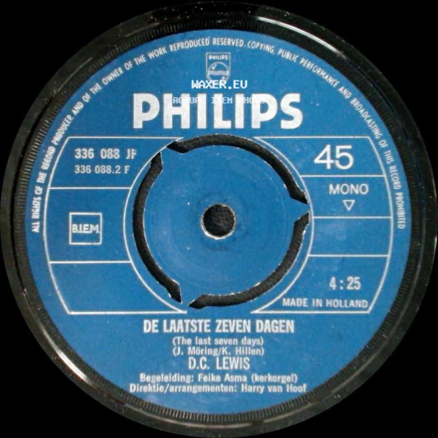 D.C. Lewis - De Laatste Zeven Dagen / Mijn Gebed side A