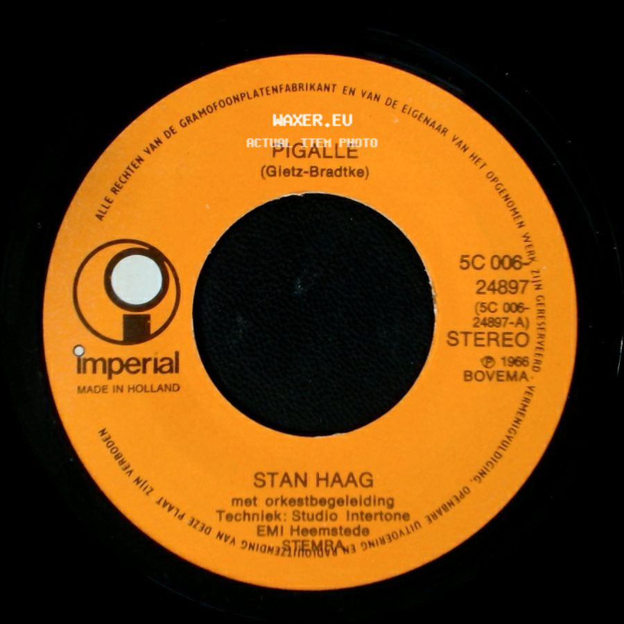 Stan Haag - Pigalle / Eiffeltoren Melodie (C'est Un Homme Terrible) side A
