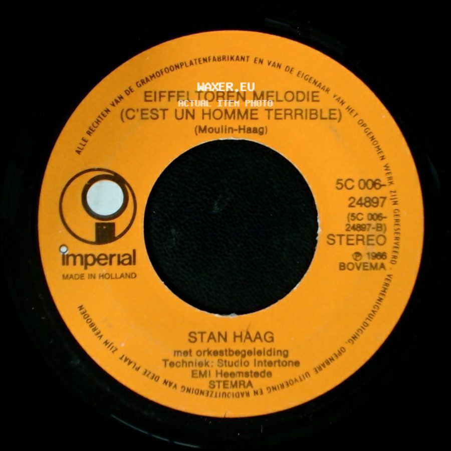 Stan Haag - Pigalle / Eiffeltoren Melodie (C'est Un Homme Terrible) side B
