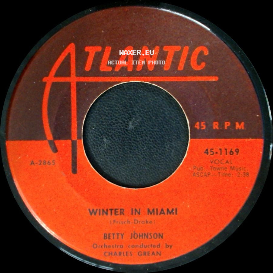 Betty Johnson - Winter In Miami / The Little Blue Man side A
