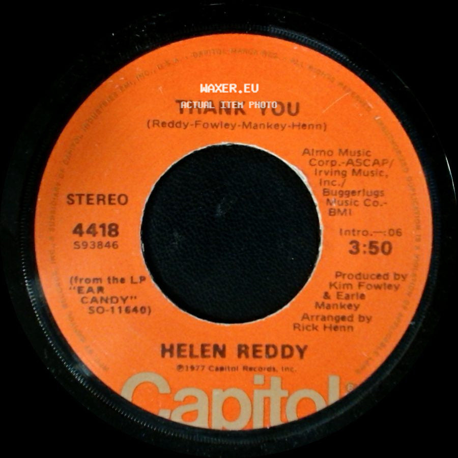 Helen Reddy - Thank You / You're My World side A