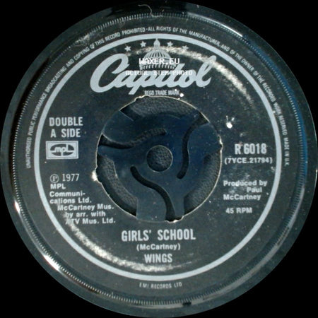 Wings - Girls' School / Mull Of Kintyre side A