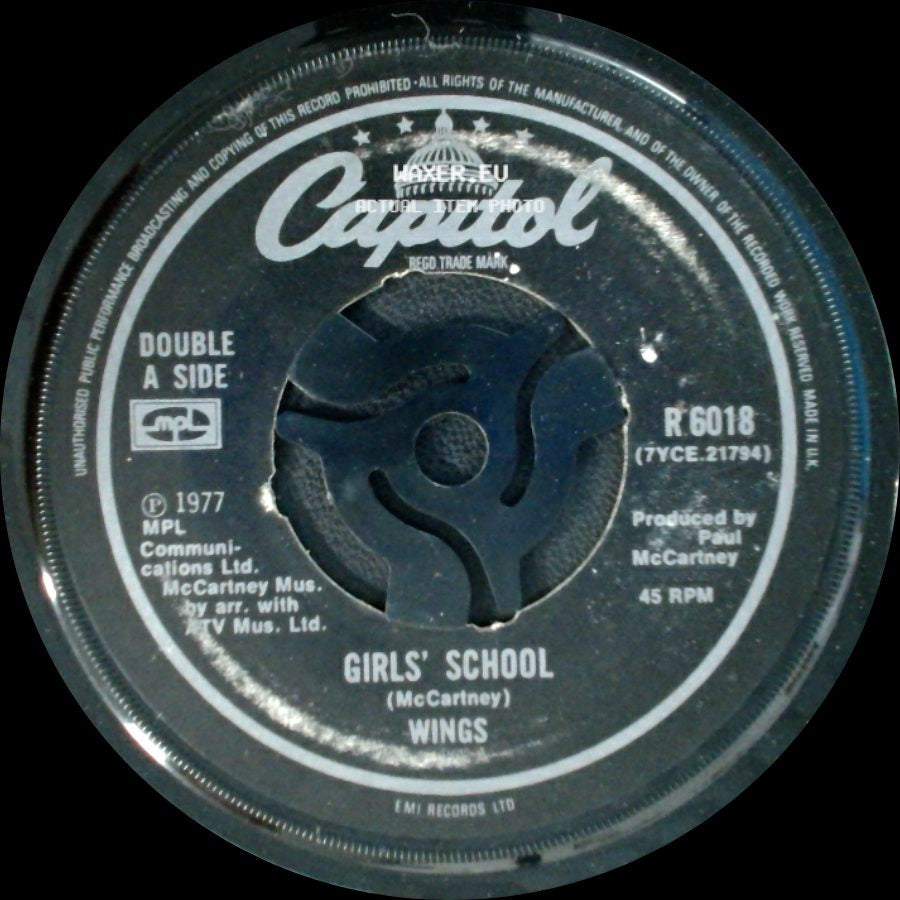 Wings - Girls' School / Mull Of Kintyre side A