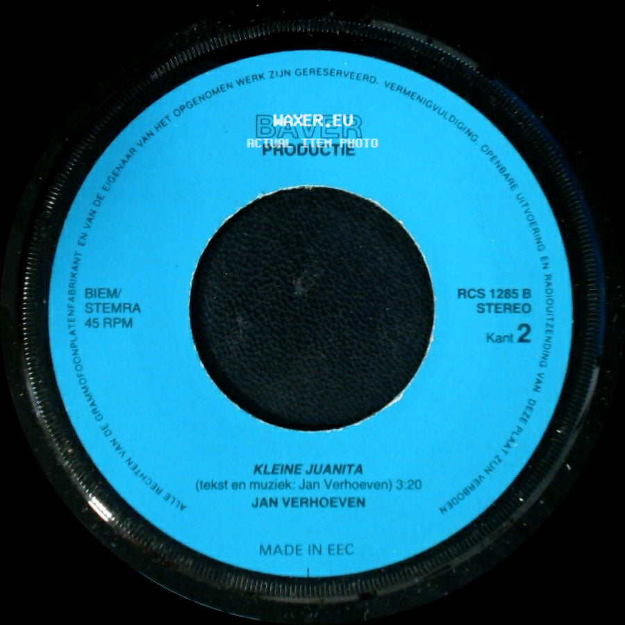 Jan Verhoeven - Kleine Juanita / De Blauwe Zee side A