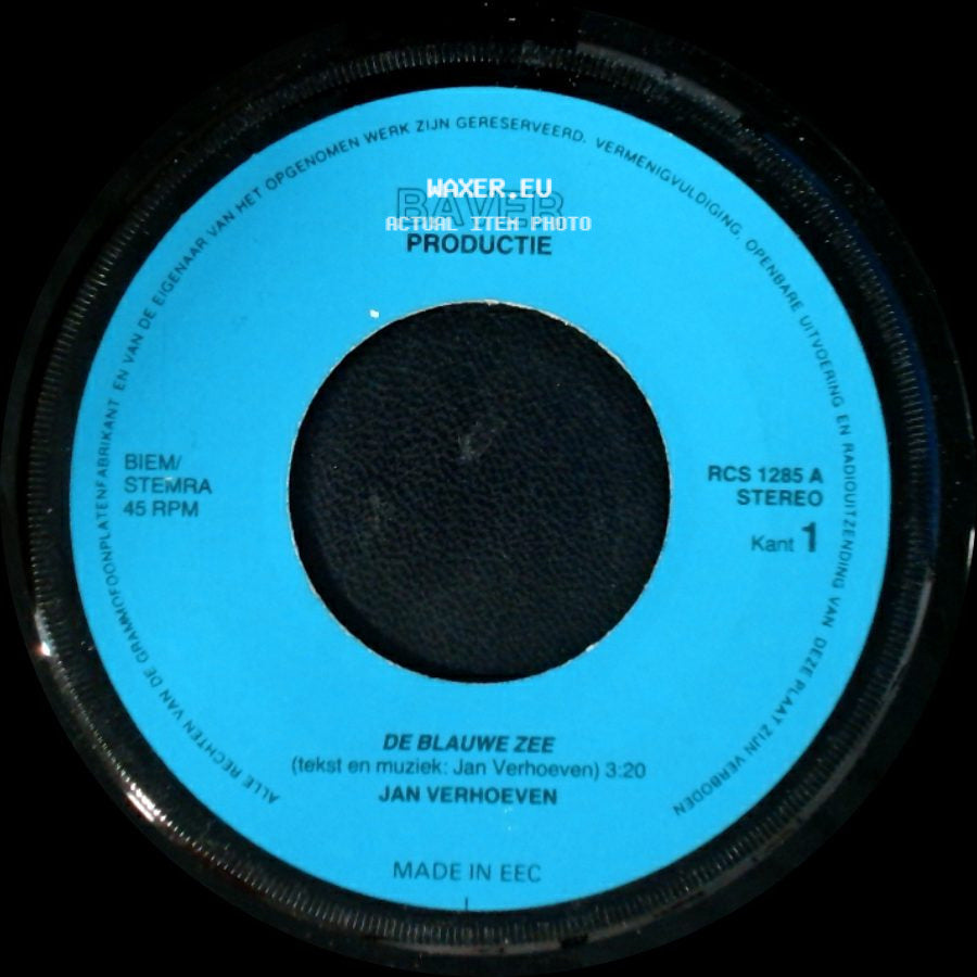 Jan Verhoeven - Kleine Juanita / De Blauwe Zee side B