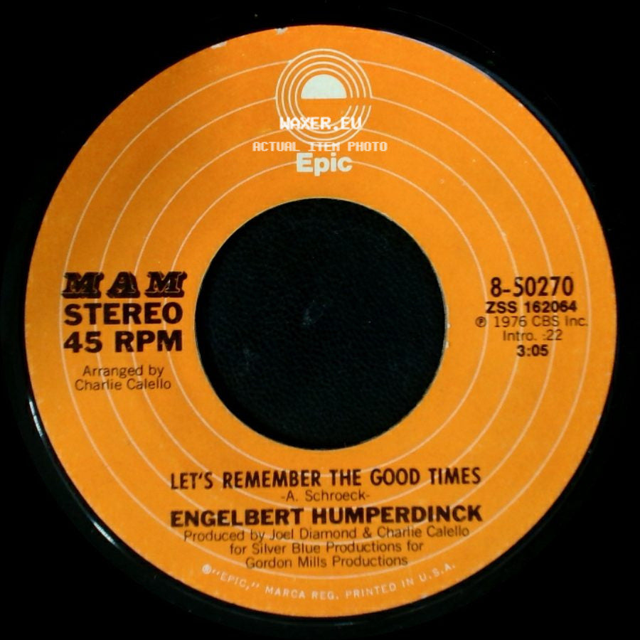 Engelbert Humperdinck - Let's Remember The Good Times / After The Lovin' side A