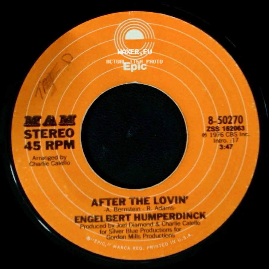 Engelbert Humperdinck - Let's Remember The Good Times / After The Lovin' side B