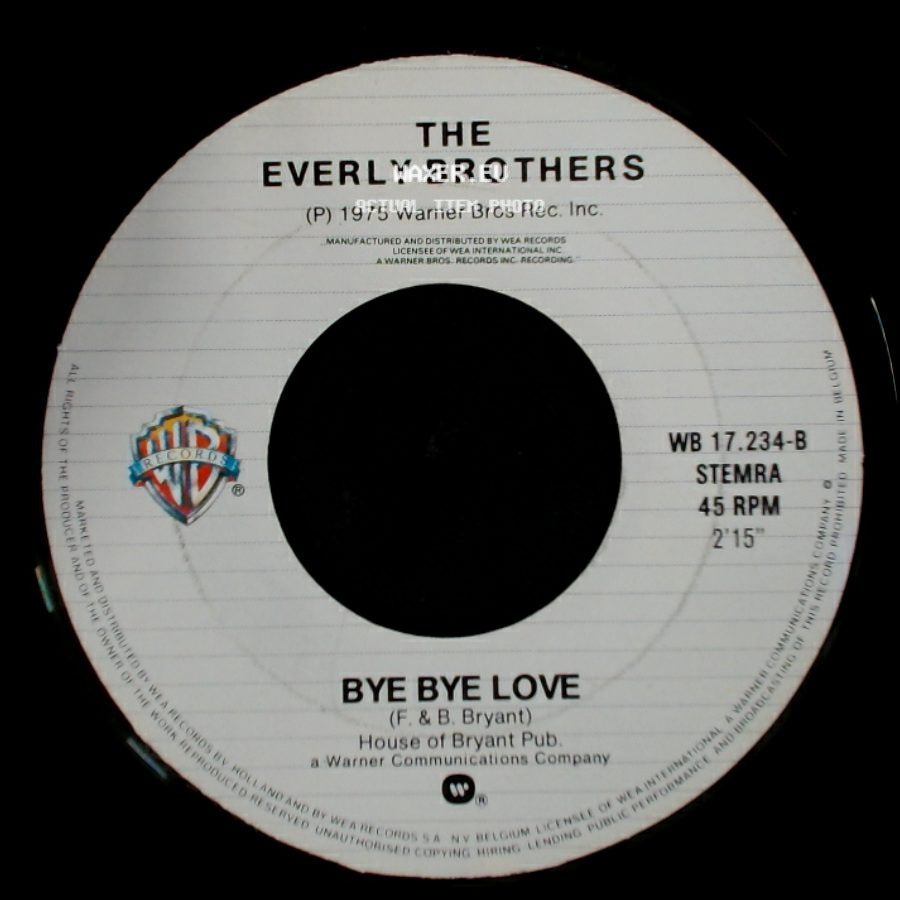 The Everly Brothers - Wake Up Little Susie / Bye Bye Love side B