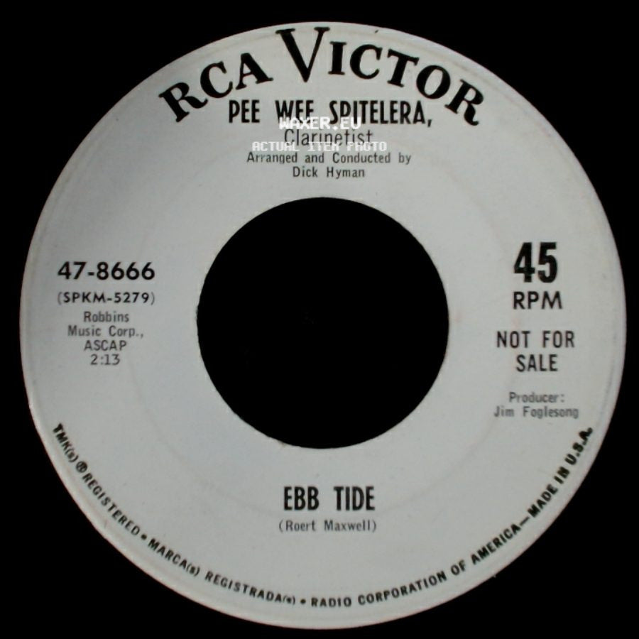 Pee Wee Spitelera, - Ebb Tide / Show Me Where The Good Times Are side A