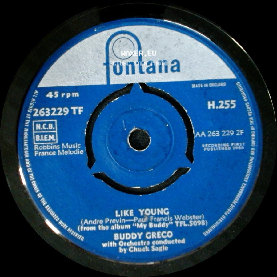 Buddy Greco - The Lady Is A Tramp / Like Young side B