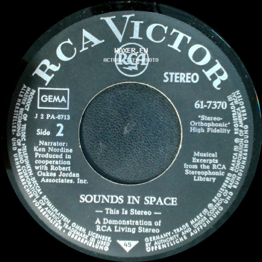Unknown Artist - Sounds' In Space / Sounds In Space side B