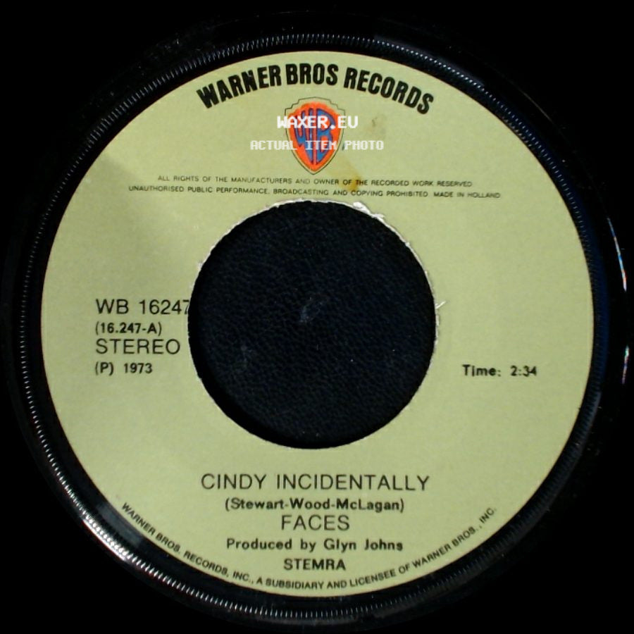 Faces - Skewiff (Mend The Fuse) / Cindy Incidentally side B
