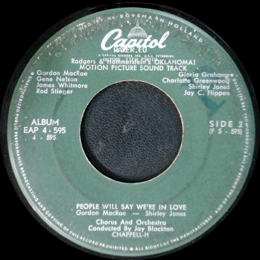 Shirley Jones And Girls' Chorus / Rodgers & Hammerstein's Oklahoma! - Many A New Day / People Will Say We're In Love side B
