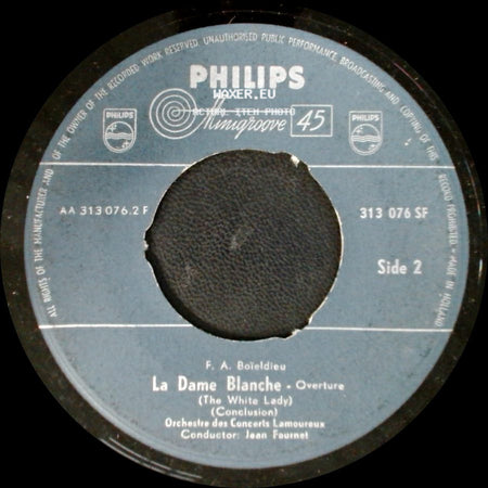Orchestre Des Concerts Lamoureux - La Dame Blanche - Overture (The White Lady) / La Dame Blanche - Overture (The White Lady) (Conclusion) side B