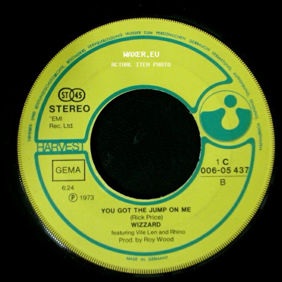 Wizzard - You Got The Jump On Me / Angel Fingers (A Teen Ballad) side A