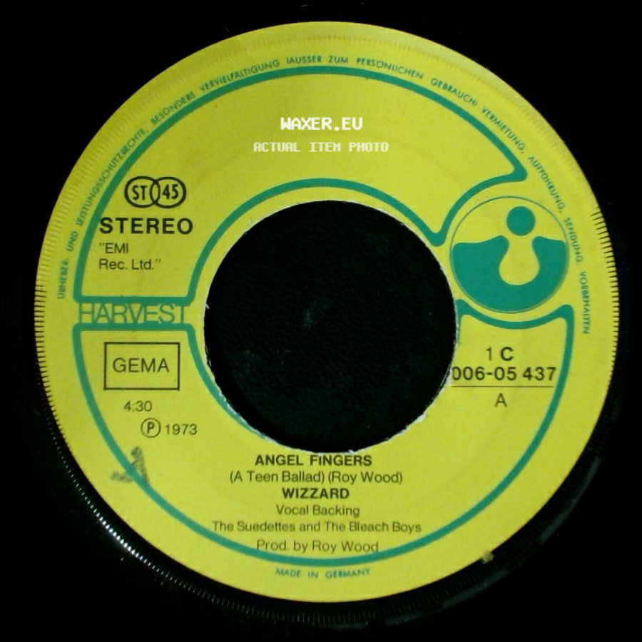 Wizzard - You Got The Jump On Me / Angel Fingers (A Teen Ballad) side B