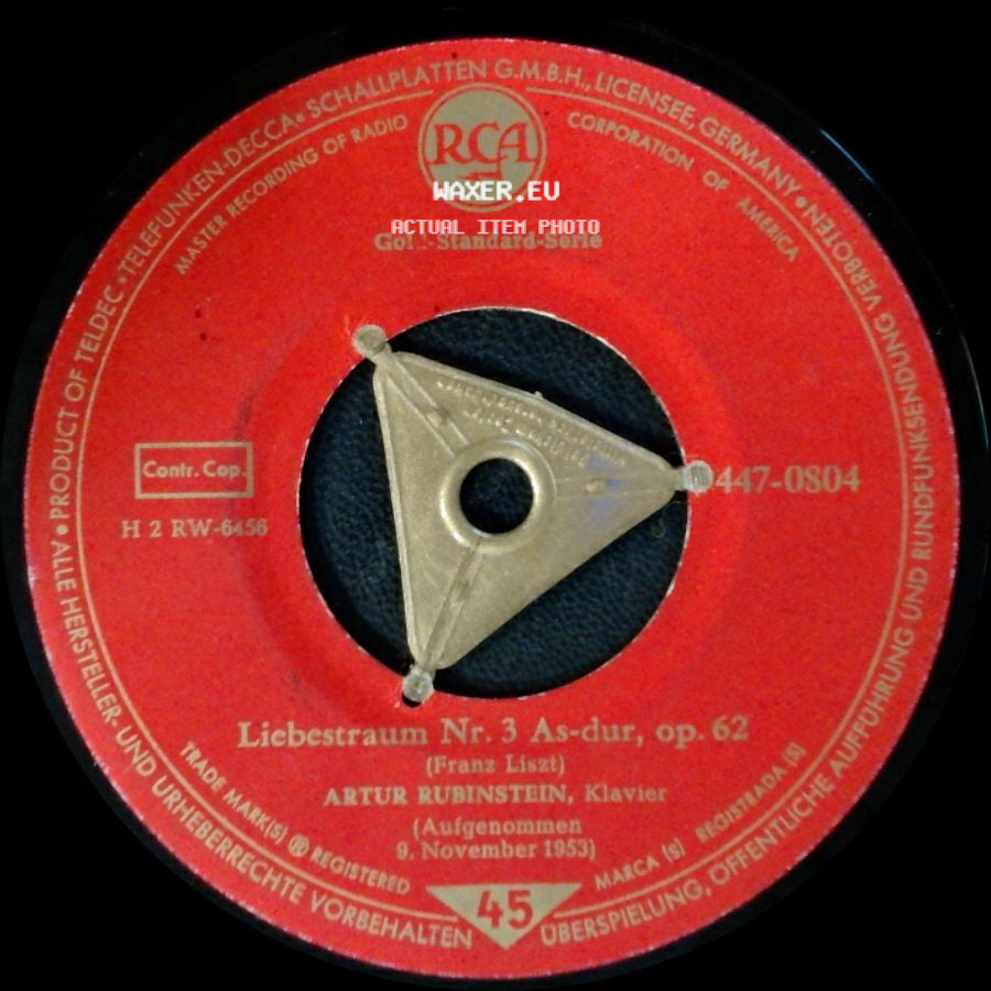 Artur Rubinstein - Liebestraum Nr. 3 As-Dur, Op. 62 / Prelude Nr. 1 Cis-Moll, Op. 3,2 side A