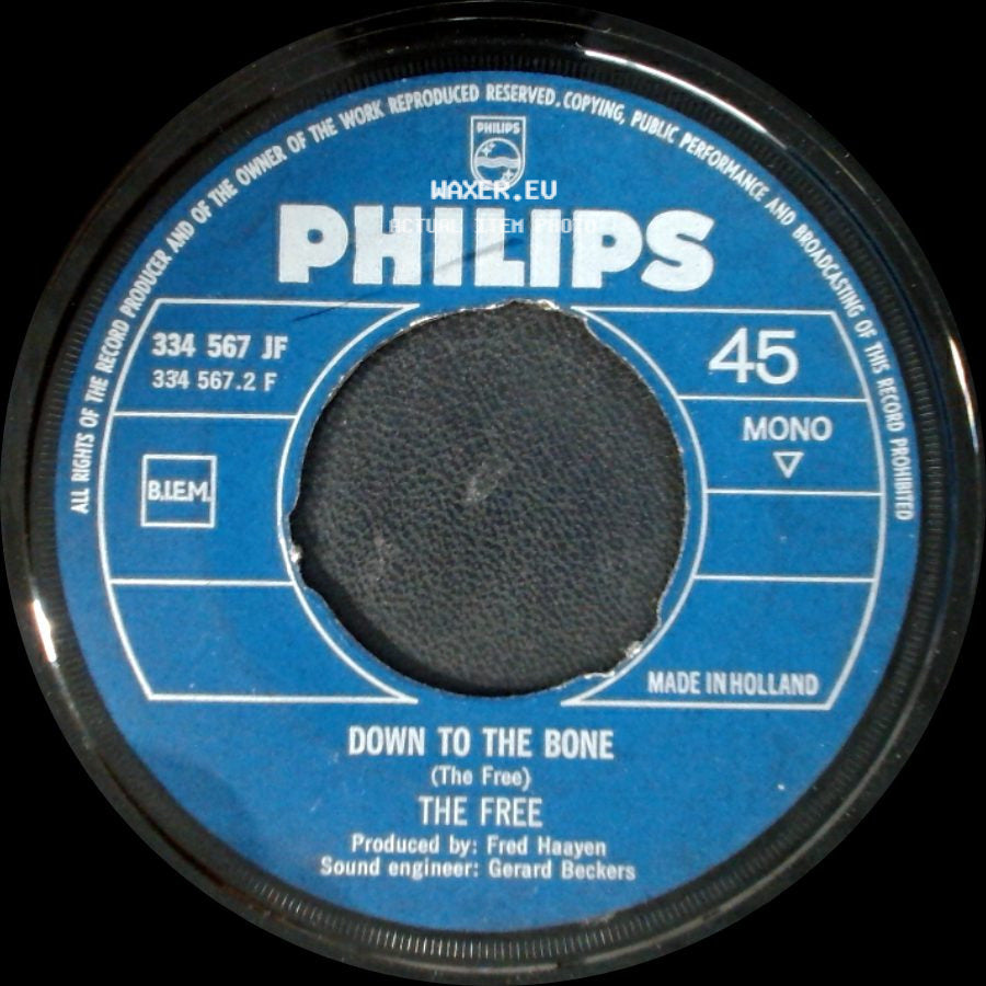 The Free - Soul Party (The Free) / Down To The Bone side B