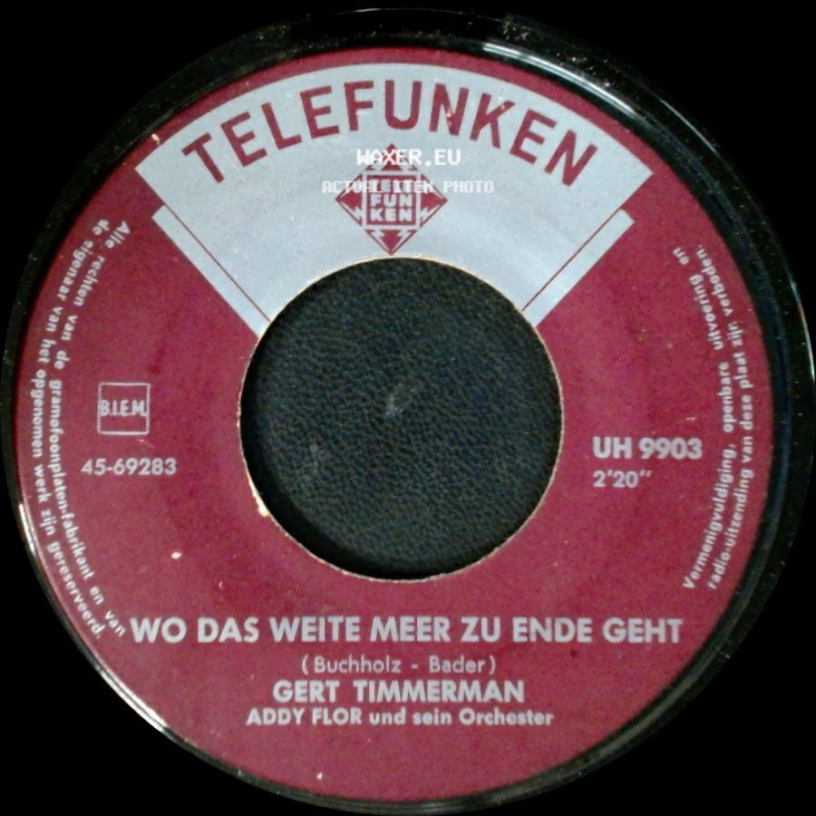 Gert Timmerman - Ich Komm Ja Bald Wieder, Madeleine / Wo Das Weite Meer Zu Ende Geht side B