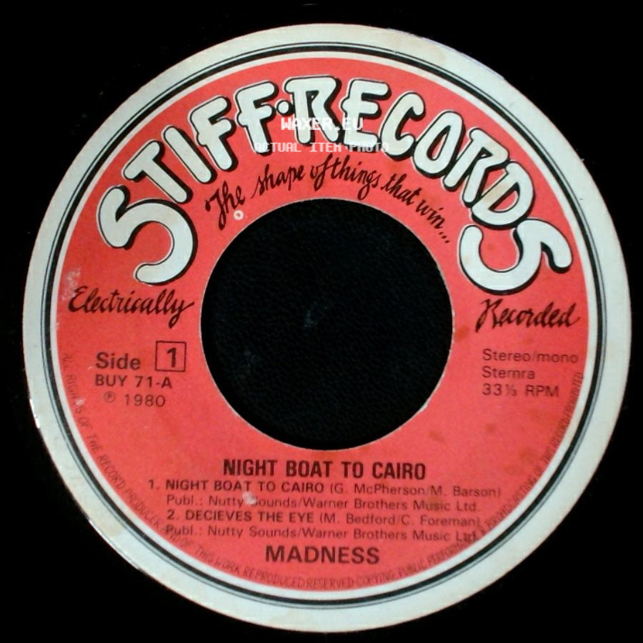 Madness - Night Boat To Cairo / Night Boat To Cairo side A
