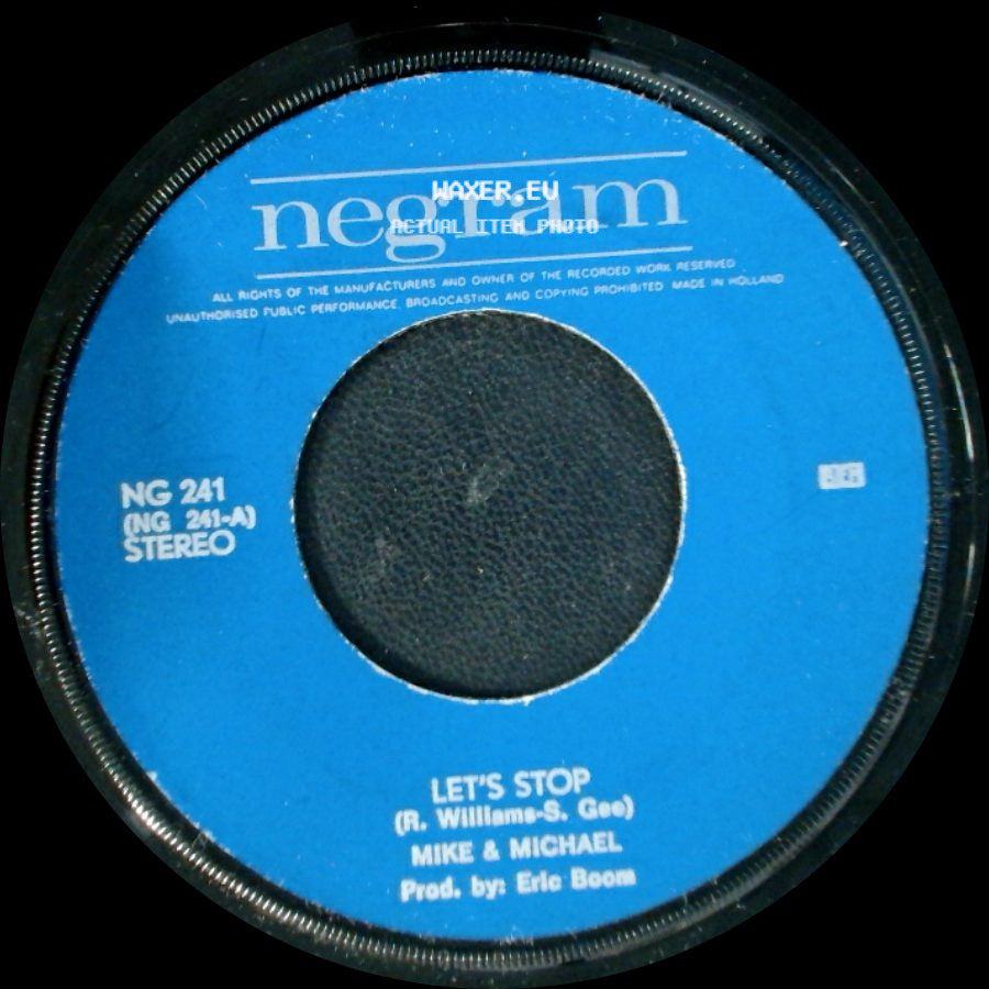 Mike & Michael - Sunshine To My Soul / Let's Stop side B