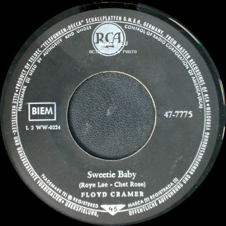 Floyd Cramer - Last Date / Sweetie Baby side B