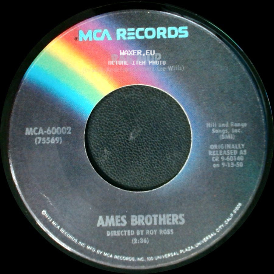 Ames Brothers - Rag Mop / Sentimental Me side A