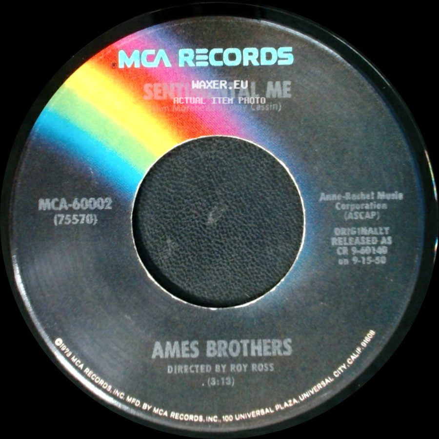 Ames Brothers - Rag Mop / Sentimental Me side B