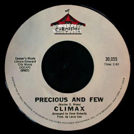 Climax - Park Preserve / Precious And Few side B