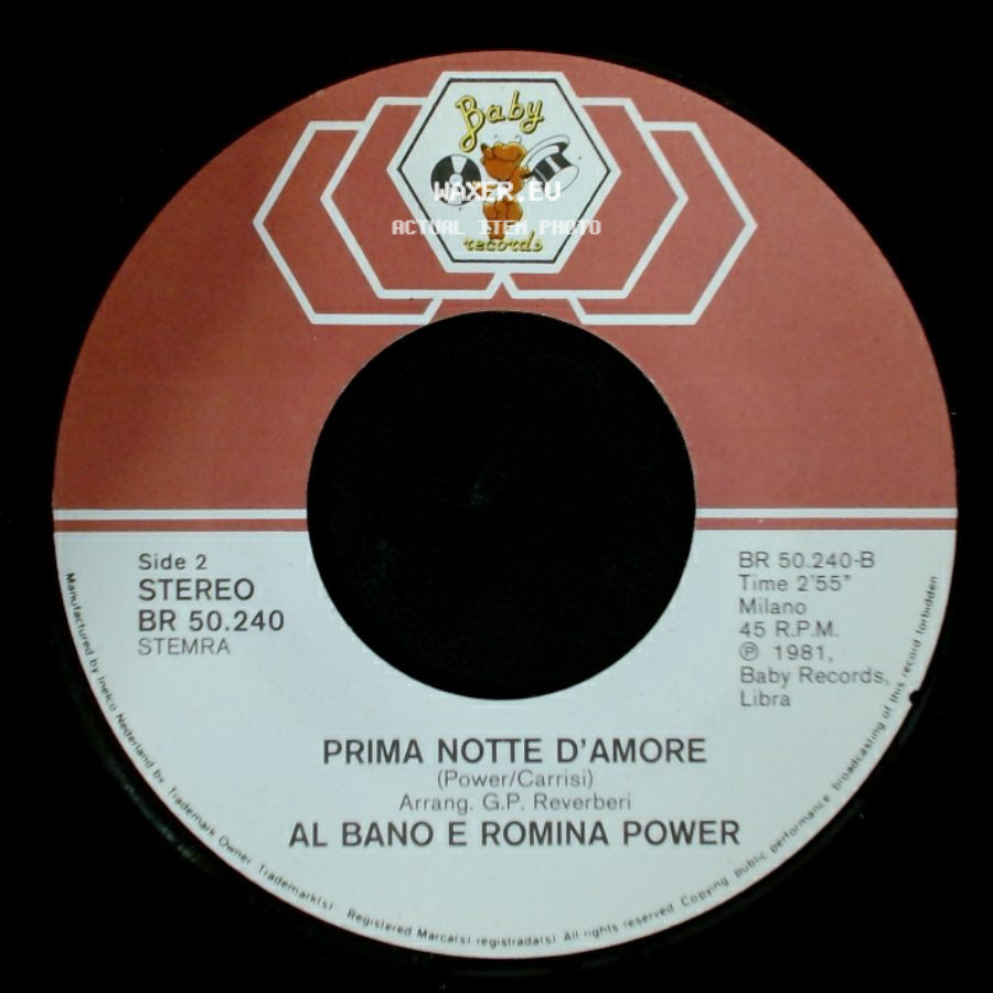 Al Bano E Romina Power - Sharazan / Prima Notte D'amore side B