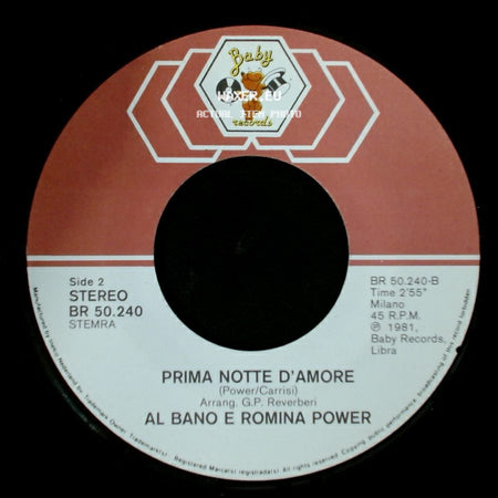 Al Bano E Romina Power - Sharazan / Prima Notte D'amore side B