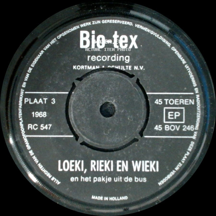 Loeki, Rieki En Wieki - En Het Pakje Zonder Zandbak / Loeki, Rieki En Wieki En Het Pakje Uit De Bus side B