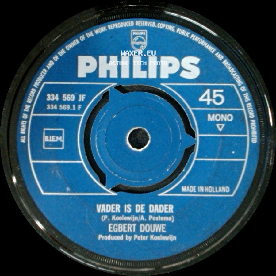 Egbert Douwe - Vader Is De Dader / Melanie side A