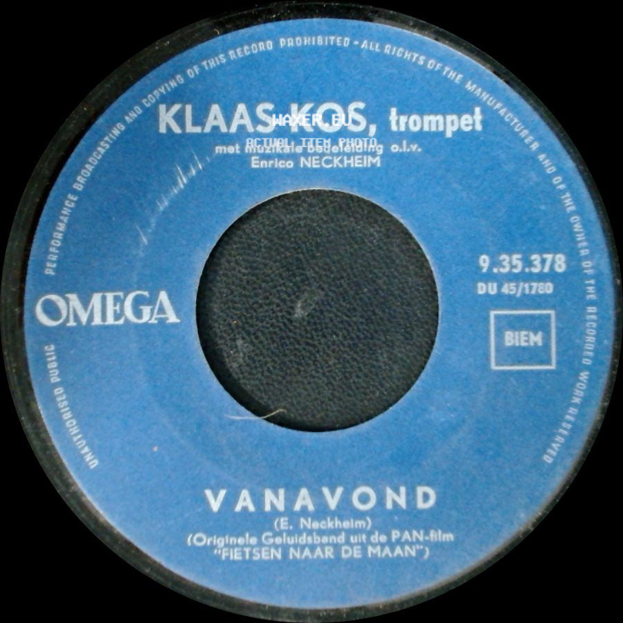Klaas Kos / Klaas Kos, Trompet - Morgendauw / Vanavond side B