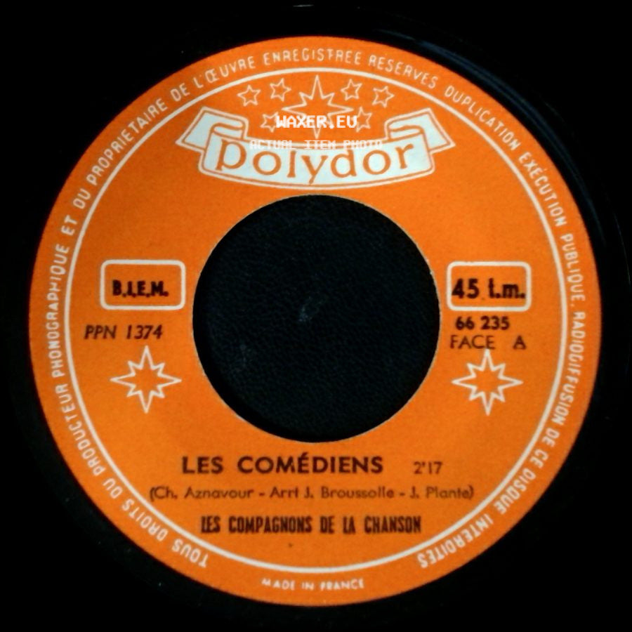 Les Compagnons De La Chanson - Les Comédiens / Amour Brésilien (Andorinha Preta) side A