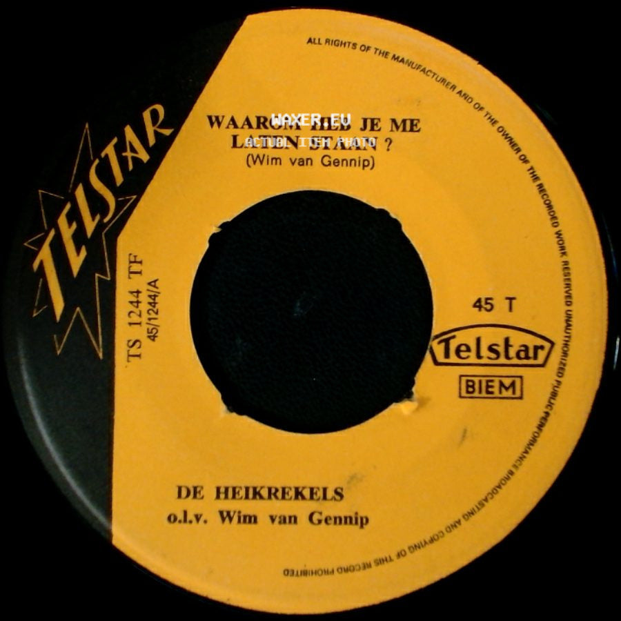 De Heikrekels - Zandvoort Aan Zee / Waarom Heb Je Me Laten Staan ? side B