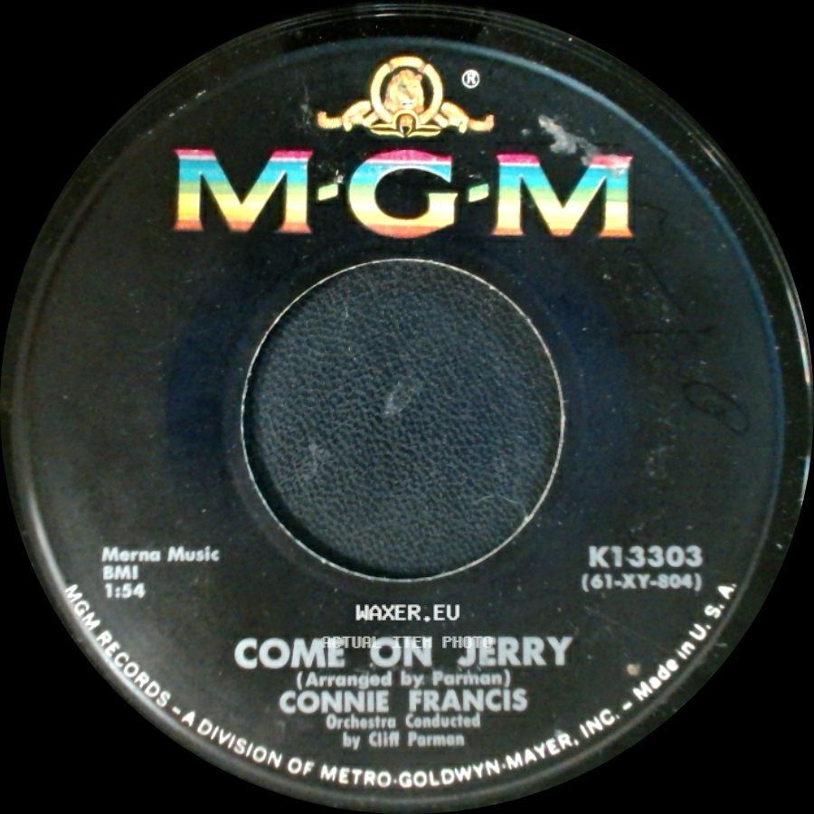 Connie Francis - Come On Jerry / Whose Heart Are You Breaking Tonight? side A