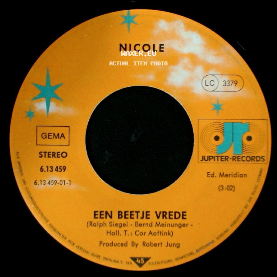 Nicole - Thank You, Merci, Danke / Een Beetje Vrede side B