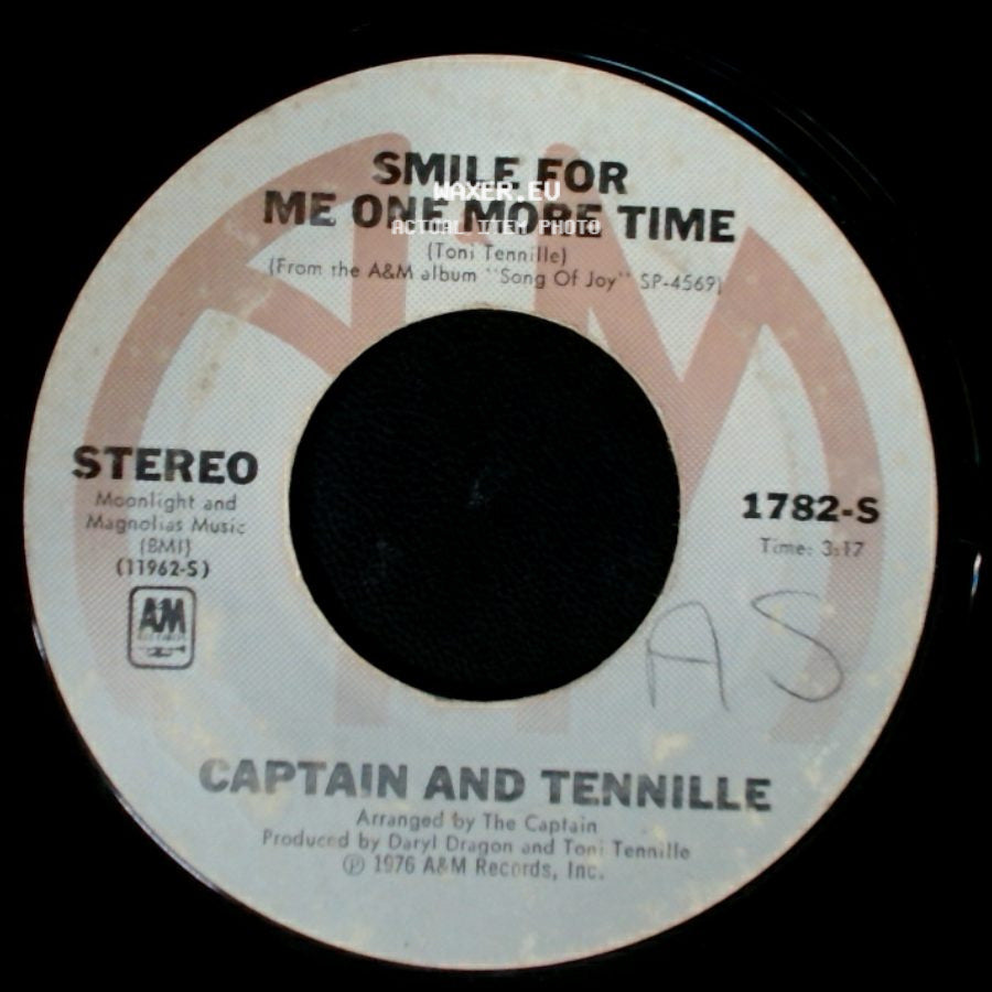 Captain And Tennille - Smile For Me One More Time / Lonely Night (Angel Face) side A