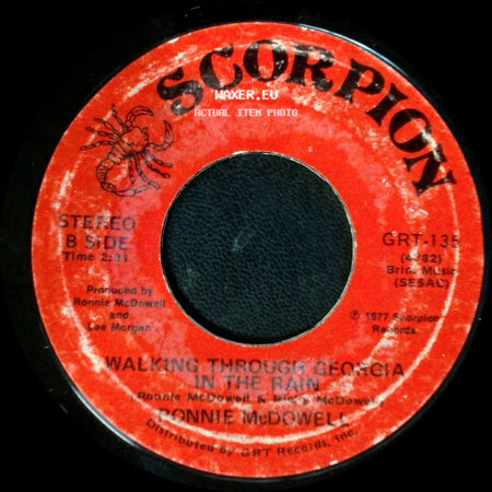 Ronnie Mcdowell - The King Is Gone / Walking Through Georgia In The Rain side B